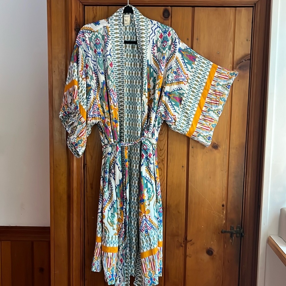 NWT Christian Siriano Reversible Kimono With Pockets Oversized Large